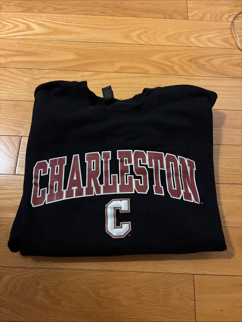 College of Charleston Black Crewneck Sweatshirt